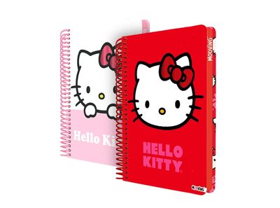 CUADERNOLA MOOVING HELLO KITTY 96 HOJAS TAPA RIGIDA DISEÑOS VARIOS