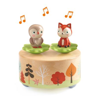 CAJA MUSICAL ANIMALES DEL BOSQUE