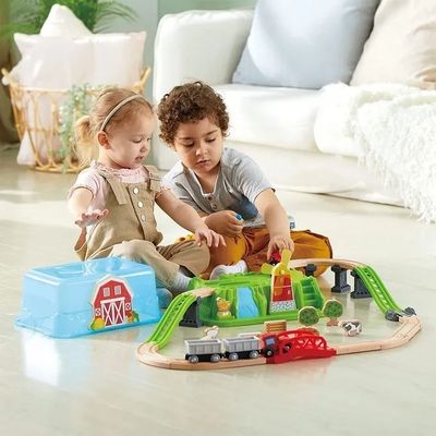 TREN DE CAMPO PARA ARMAR 40 PIEZAS