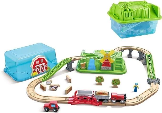 TREN DE CAMPO PARA ARMAR 40 PIEZAS