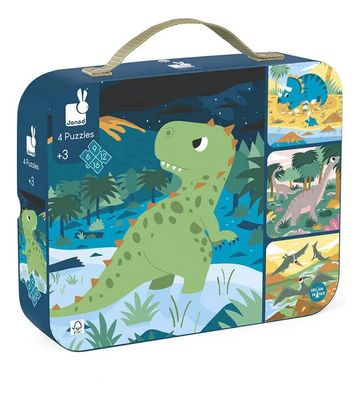 4 PUZZLES PROGRESIVOS DINOSAURIOS