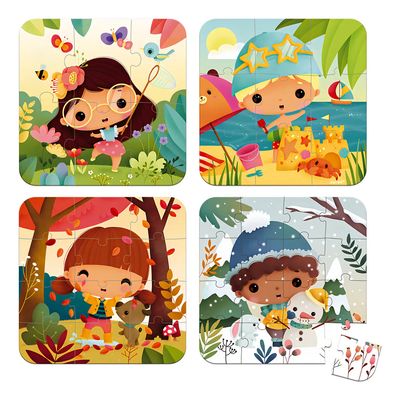 4 PUZZLES PROGRESIVOS LAS ESTACIONES
