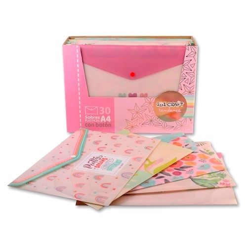 SOBRE CON BROCHE A4 IBI CRAFT