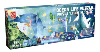 PUZZLE EL OCEANO BRILLA EN LA OSCURIDAD 200 PIEZAS 1.5 MTS