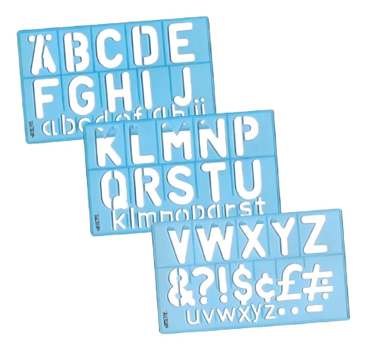 PLANTILLA/NOMOGRAFO LETRA 50MM NEOLITE