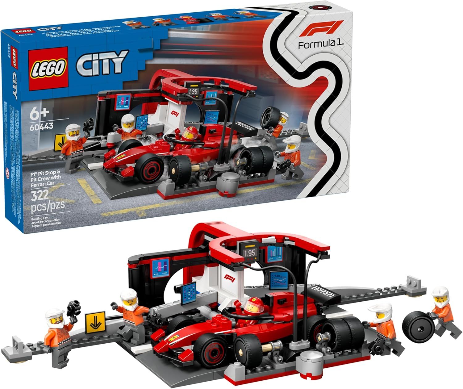 LEGO CITY FORMULA 1 PARADA DE PITS 322 PIEZAS
