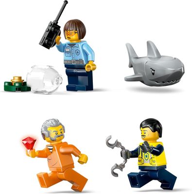 LEGO CITY PERSECUCION EN BARCO DE POLICIA 264 PIEZAS