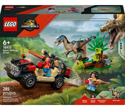 LEGO JURASSIC WORLD ESCAPE EN AUTO 285 PIEZAS