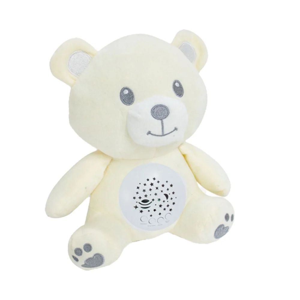VELADORA PROYECTOR OSITO CON MELODIAS Y RUIDO BLANCO