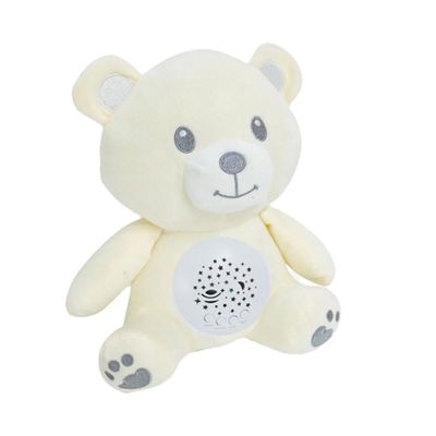 VELADORA PROYECTOR OSITO CON MELODIAS Y RUIDO BLANCO