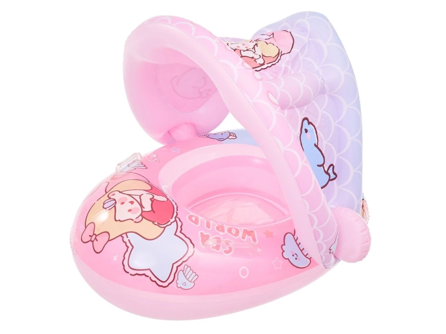 FLOTADOR INFLABLE CON TECHO PARA BEBES