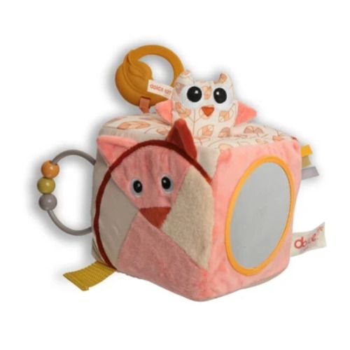 CUBO DE ACTIVIDADES BEBE TELA ZORRO Y BUHO DOLCE