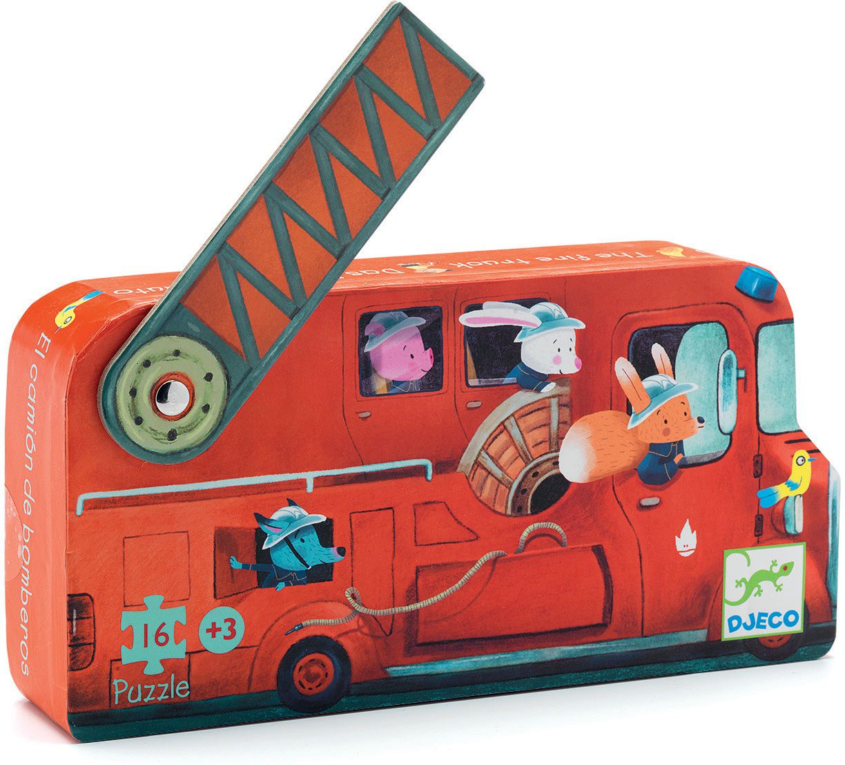 PUZZLE CAMION DE BOMBEROS 16 PCS