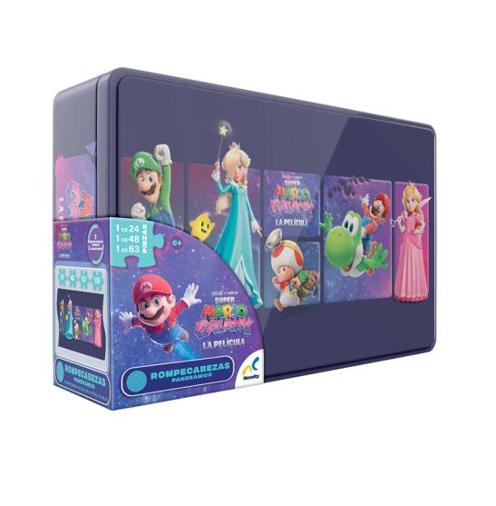 SUPER MARIO GALAXY PUZZLE PANORAMICO 3 EN 1