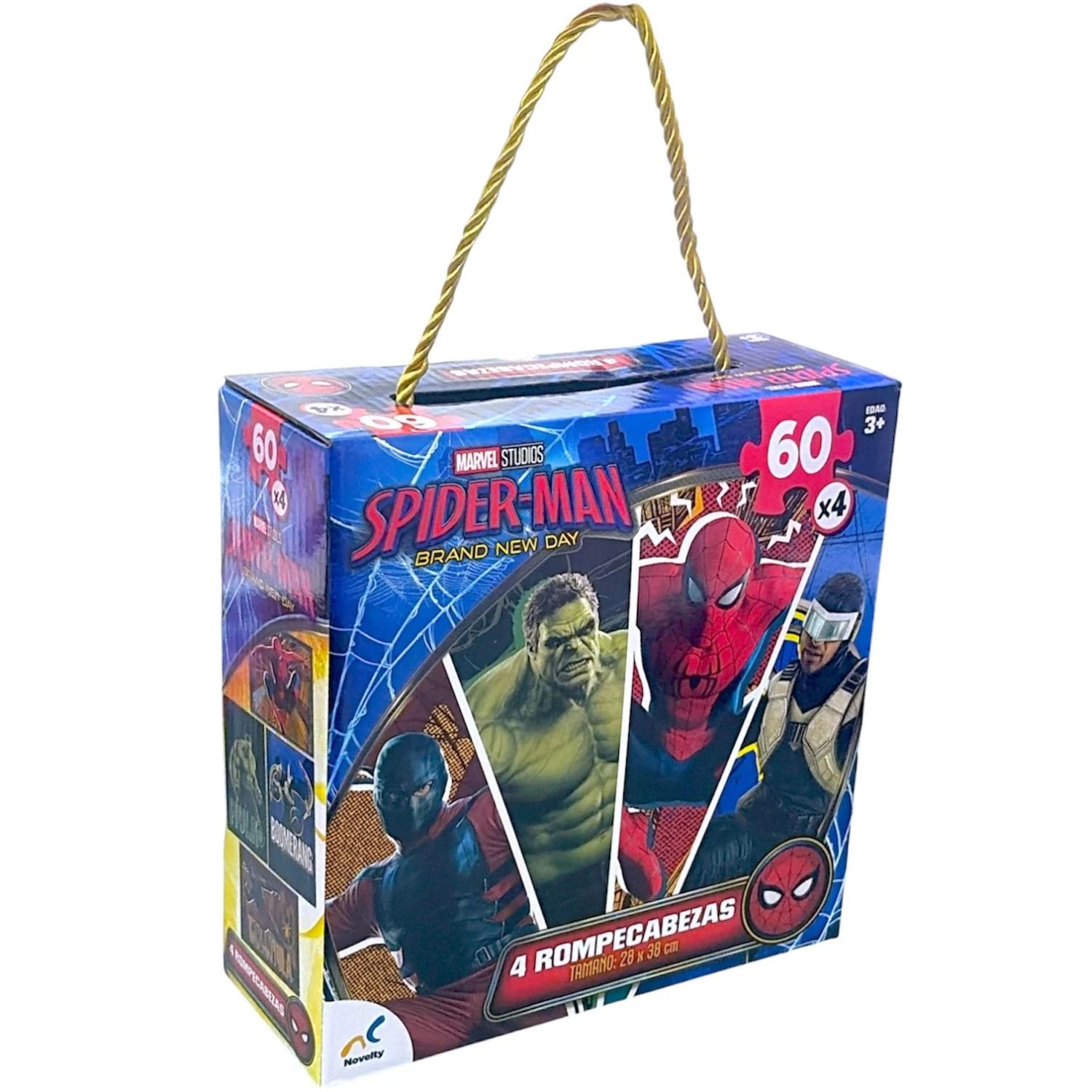 PUZZLE 4 EN 1 SPIDERMAN BRAND NEW DAY