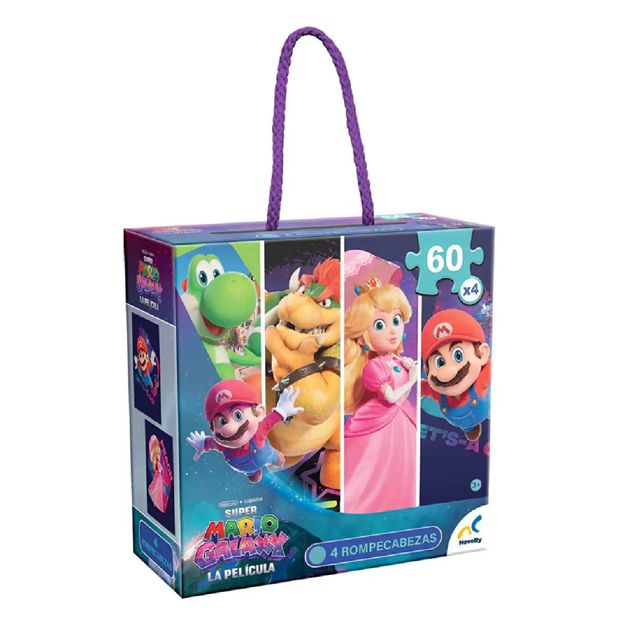 PUZZLE 4 EN 1 MARIO GALAXY 60 PIEZAS