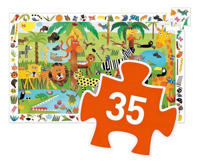 PUZZLE OBSERVACION JUNGLA 35 PIEZAS DJ07590
