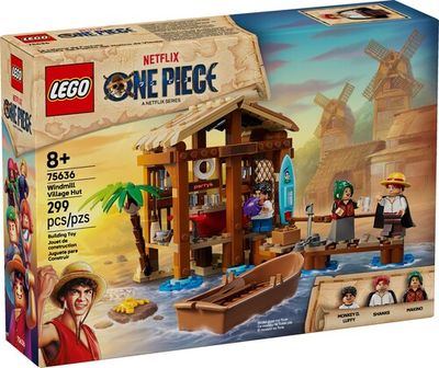 LEGO ONE PIECE CABAÑA DEL PUEBLO DEL MOLINO DE VIENTO 299PC