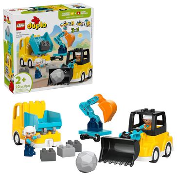 LEGO DUPLO MI PUEBLO VEHICULOS DE CONSTRUCCION 22PC