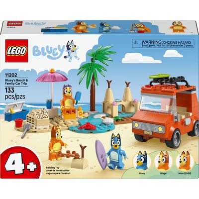 LEGO BLUEY EXCURSION FAMILIAR A LA PLAYA DE BLUEY 133PC