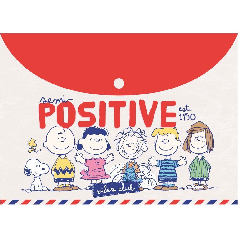 SOBRE A4 MOOVING CON BOTON SNOOPY