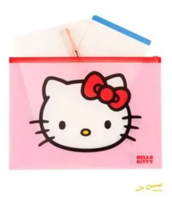 SOBRE A4 MOOVING CON CIERRE ZIP HELLO KITTY