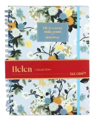 HELEN CUADERNO A4 CON ESPIRAL HOJA RAYADA IBI CRAFT