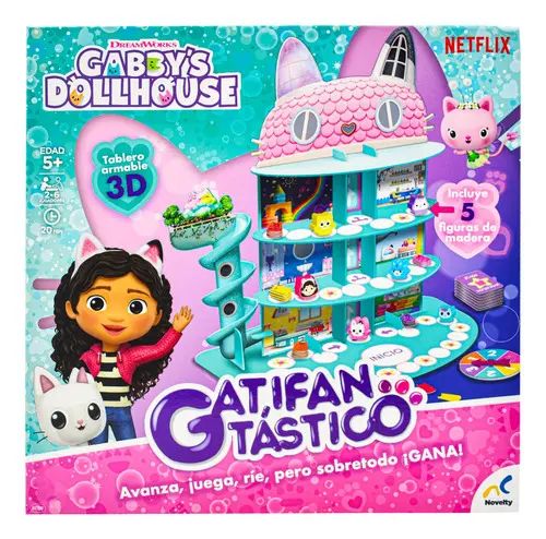 JUEGO DE MESA GATASTICO LA CASA DE GABBY