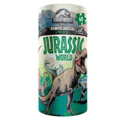 PUZZLE EN CILINDRO JURASSIC WORLD 60 PIEZAS