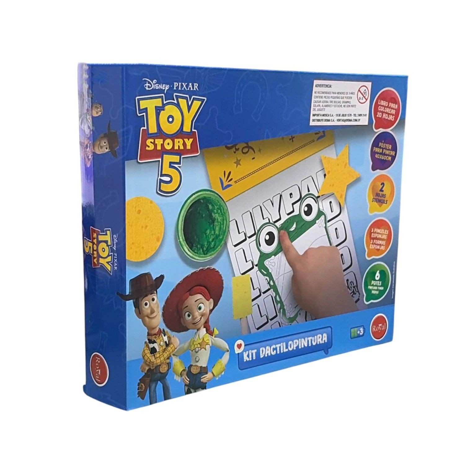 KIT DE DACTILOPINTURA TOY STORY 5 ROYAL