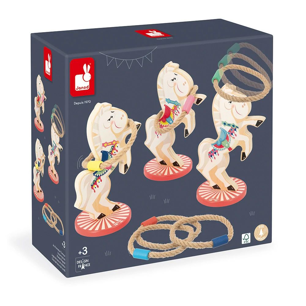 JUEGO DE LANZAMIENTO DE ANILLOS CABALLOS