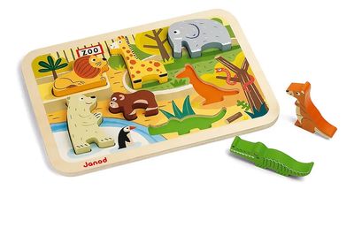 PUZZLE ENCASTRE MADERA ZOO