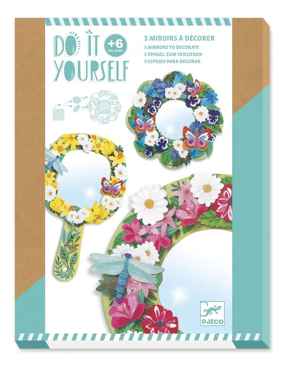 DIY DULZURA FLORAL ESPEJOS PARA DECORAR