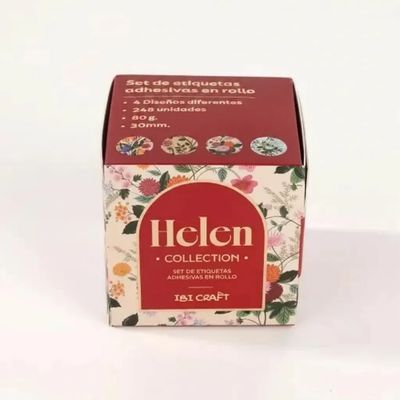 HELEN ROLLO CON 248 STICKERS ETIQUETAS ADHESIVAS