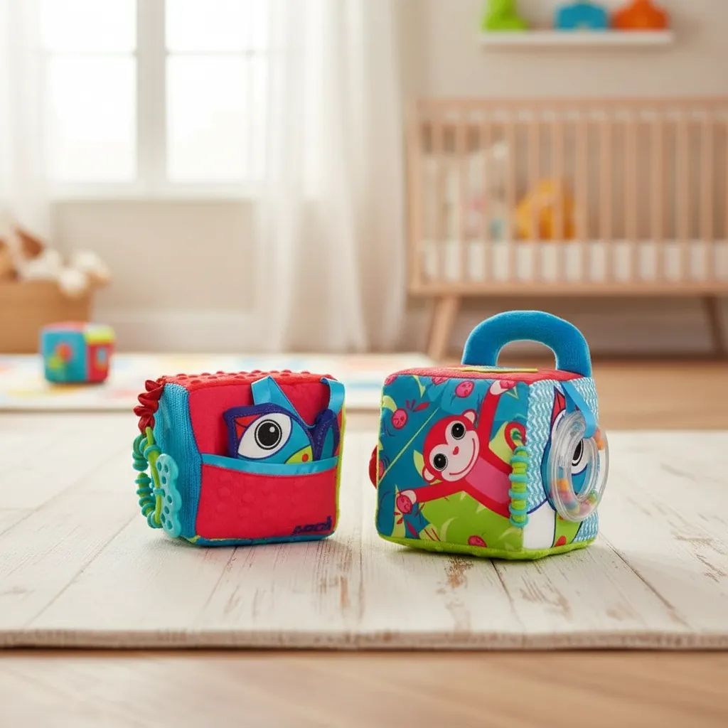 CUBO SENSORIAL CON SONAJERO