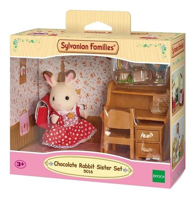 SYLVANIAN FAMILIES SET DE ESCRITORIO CONEJA CHOCOLATE