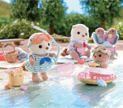 SYLVANIAN FAMILIES HERMANAS NUTRIAS SET DE SNORKEL