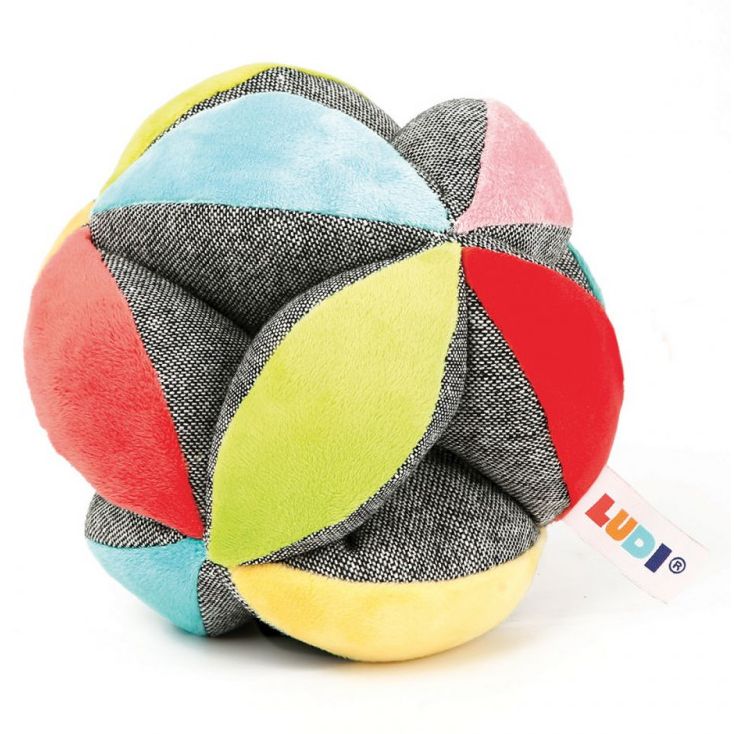 PELOTA MONTESSORI CON GAJOS DE COLORES