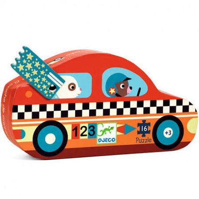 PUZZLE EL COCHE DE CARRERAS 16PIEZAS