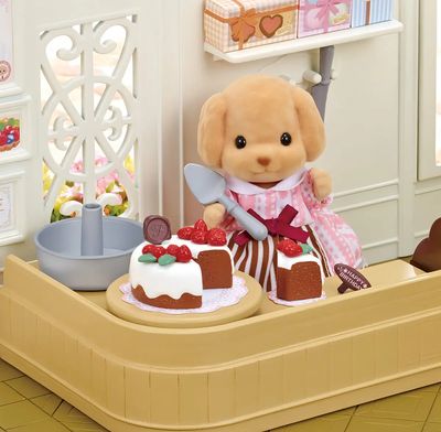 SYLVANIAN FAMILIES SET DECORACION PASTELES POODLE