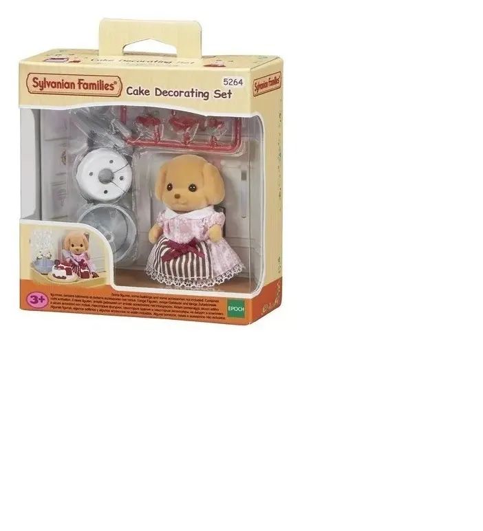 SYLVANIAN FAMILIES SET DECORACION PASTELES POODLE