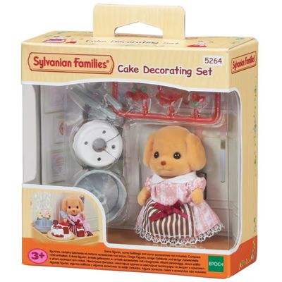 SYLVANIAN FAMILIES SET DECORACION PASTELES POODLE