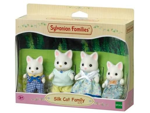 SYLVANIAN FAMILIES FAMILIA DE GATOS BLANCOS