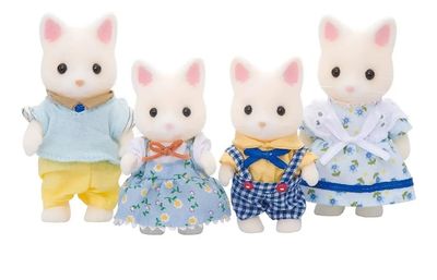 SYLVANIAN FAMILIES FAMILIA DE GATOS BLANCOS