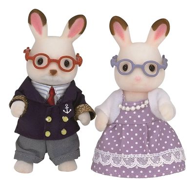 SYLVANIAN FAMILIES ABUELOS CONEJO CHOCOLATE