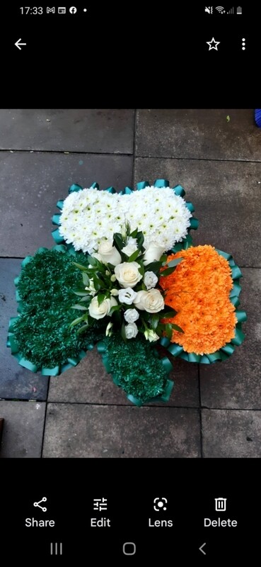 Shamrock funeral tribute