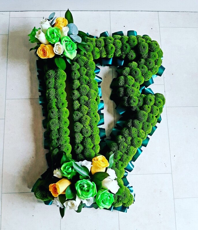 Irish harp Funeral tribute