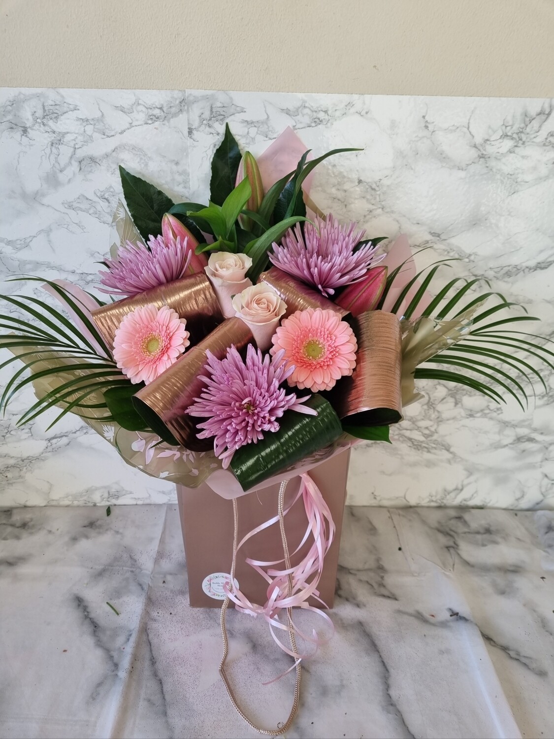 Rose Gold Classic arrangement from 