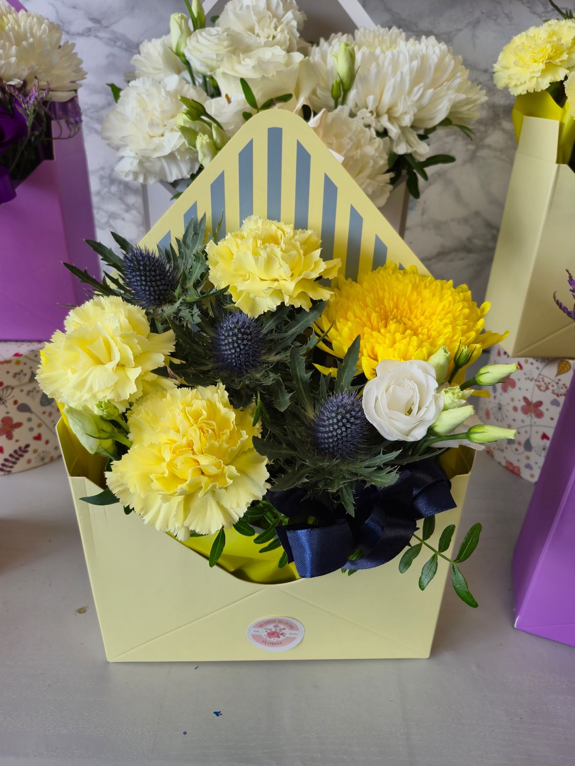 Buttercup Envelope Arrangement