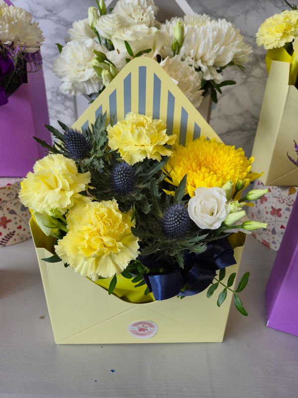 Buttercup Envelope Arrangement